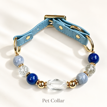 Blue Isle Lapis Lazuli Pet Collar & Matching Bracelet