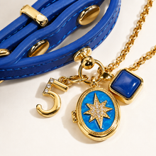 May Lapis Lazuli Pet Collar & Matching Necklace