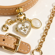 June White Crystal Pet Collar & Matching Necklace