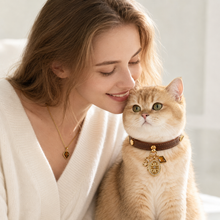 August Tiger’s Eye Pet Collar & Matching Necklace