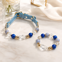Blue Isle Lapis Lazuli Pet Collar & Matching Bracelet