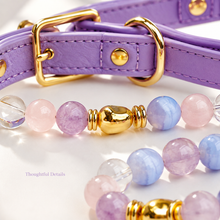 Lavender Amethyst Pet Collar & Matching Bracelet