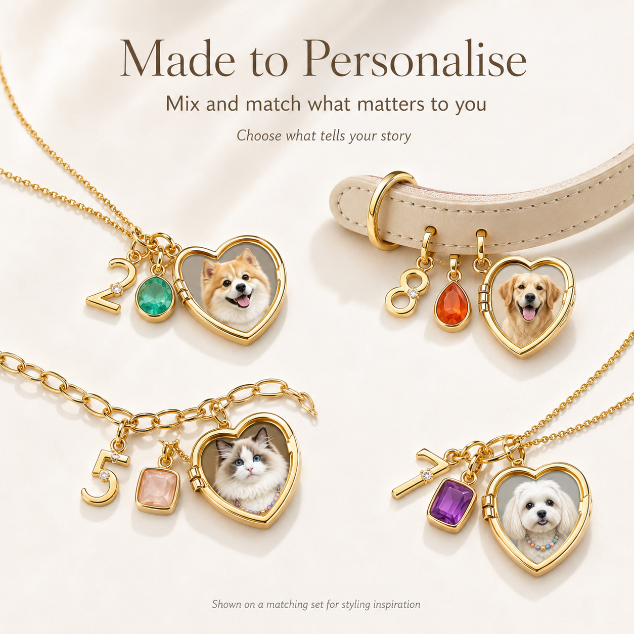 Personalised Charms for GemoraBond Matching Sets