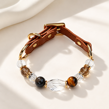 Tiger’s Eye Pet Collar & Matching Bracelet