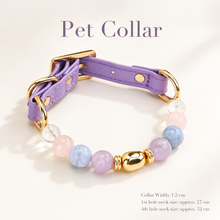 Lavender Amethyst Pet Collar & Matching Bracelet